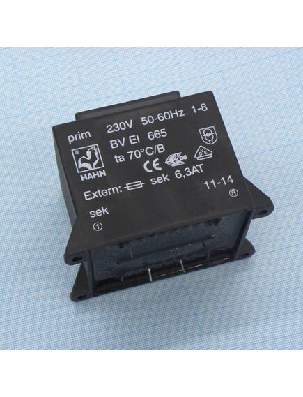 BV EI 665 1137, трансформатор питания 50ва 230в 1x24в 2083ма
