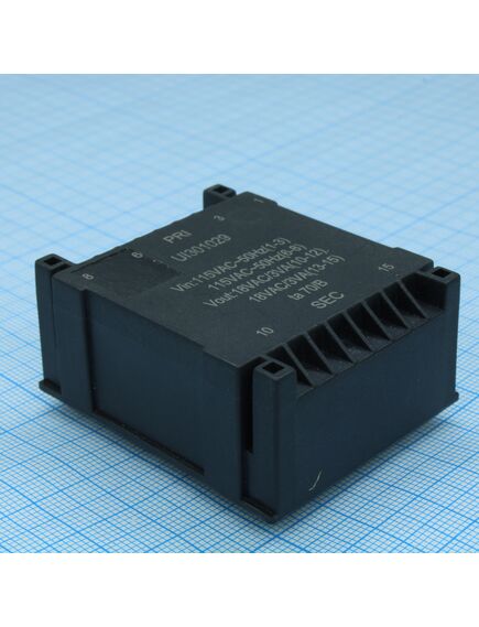 UI301029, трансформатор питания 6ва 2*115в, 2x18в , 2x166ма ta70°/b 23.5мм