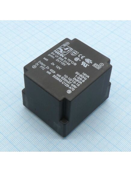 BV UI 305 0149, трансформатор питания 16ва 2x115в, 2x12в, 2x666ма 70/b