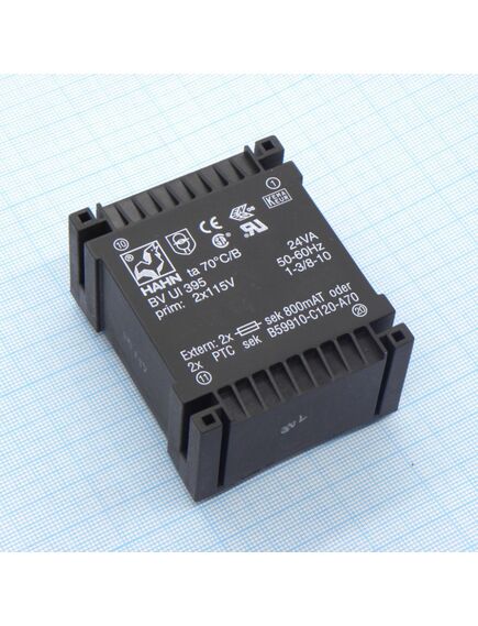 BV UI 395 0100, трансформатор питания 24ва 2*115в, 2*21в, 2*571ма 70/b (45)
