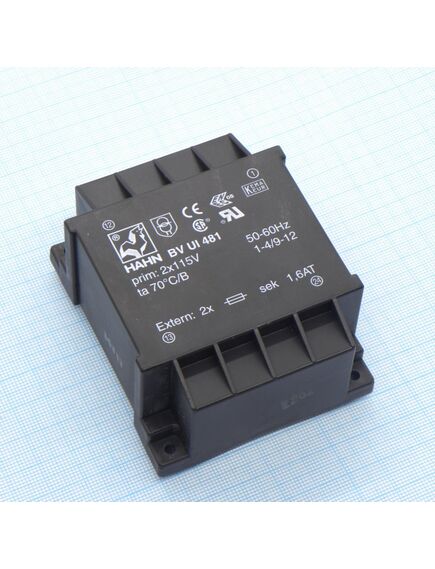 BV UI 481 0004, трансформатор питания 40ва 2*115в, 2*15в, 2*1333ма 70/b (46)
