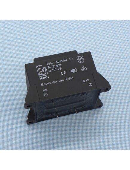 BV EI 602 1022, трансформатор питания 28ва 230в 2x15в 2x934ма 70/b (30)