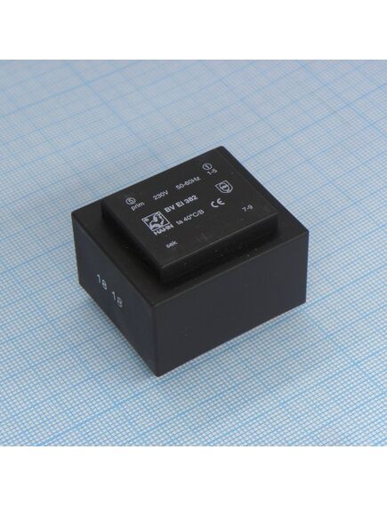 BV EI 382 1189, трансформатор питания 4.5ва 230в 9в 500ма ta 70 c/b (ei 38/13.6)28.1мм