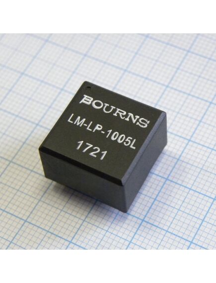 LM-LP-1005L, audio transformer 1:1 6500vdc 90ohm prim. dcr 90ohm sec. dcr 8term. pc pin thru-hole