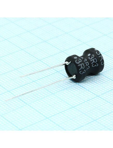 RLB0914-3R3ML, индуктивность проволочная, радиальная, на ферритовом сердечнике 3.3uh 20% 7.96mhz 20q-factor ferrite 3.6a 27mohm dcr rdl bag, изображение 2