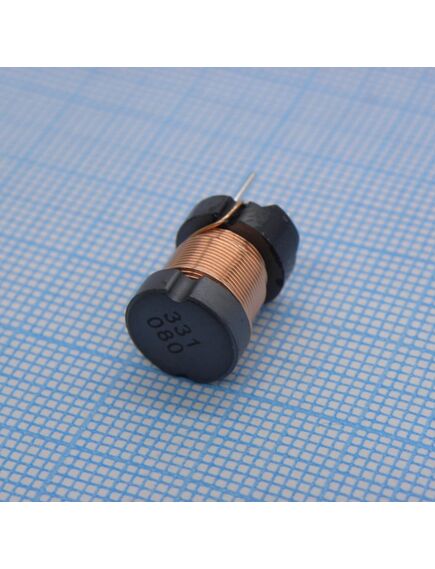 RCH114NP-331KB, силовая индуктивность 330uh ±10% 1.0a 0.4om радиальная без магнитного экрана