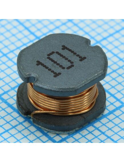 SDR1006-101K-0.97A, чип-индуктивность проволочная, на ферритовом сердечнике 1кгц 100мкгн ±10% 0.97а dcr 0.35ом 15q