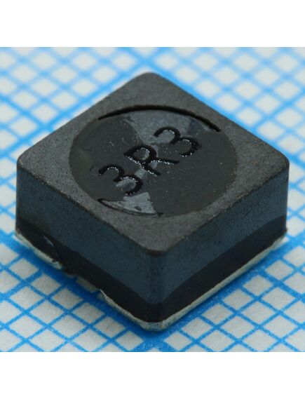 SRR6038-3R3Y, катушка индуктивности силовая проволочная экранированная 3.3мкгн ±30% 10кгц 9.8q-фактор феррит 3.5a 20мом по постоянному току лента на катушке