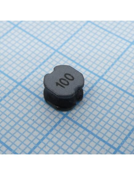 SRN6045-100M, smd индуктивность проволочная, на ферритовом сердечнике, полуэкранированная 10uh 20% 100khz 17q-factor ferrite 2.5a 58.6mohm