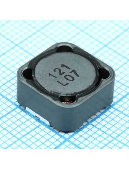 CDRH125NP-121MC, силовая smd индуктивность 120мкгн ±20% 1.1a 0.17ом c магнитным экраном