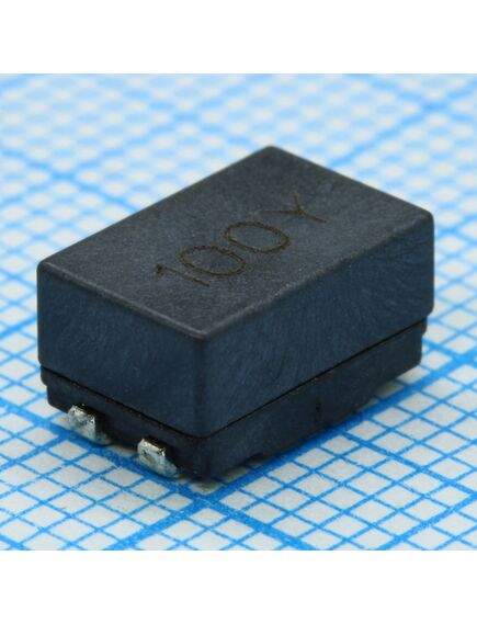SRF0905-100Y, дроссель синфазный сдвоенный 10мкгн 1.6a 200ом 1кгц 0.08ом по постоянному току для поверхностного монтажа лента на катушке