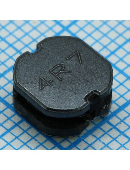 SRN8040-4R7Y, катушка индуктивности силовая проволочная полуэкранированная 4.7мкгн ±30% 100кгц 13q-фактор феррит 4.1a 24мом по постоянному току лента на катушке