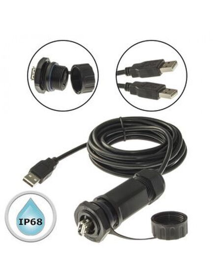 M25USBZ1-2.0G-3M, разъём герметичный szc m25usbz1-2.0g-3m, 480 мб/с