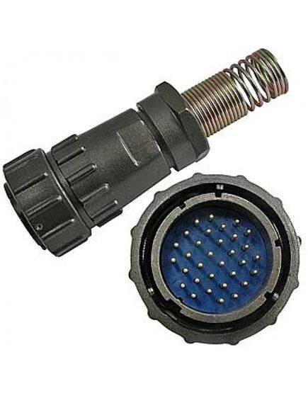 FQ30-32PIN TJ-16, кабельная вилка, 32 контакта, пружиный хвостовик под кабель 16мм