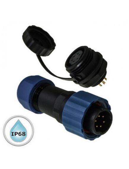 SZC16 6P-M-FB, разъём герметичный szc16 6p-m-fb, 6 контактов