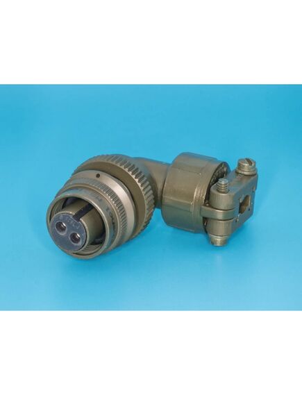 MS3108E-10SL-4S, разъём серии ms 2 контакта, гнездо на кабель, прямой угол