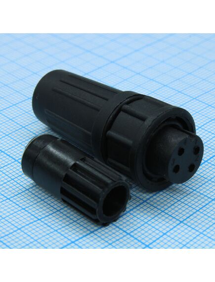 PY07-4T, кабельная розетка, 4 контакта
