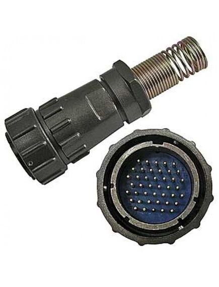 FQ30-42PIN TJ-16, кабельная вилка, 42 контакта, пружиный хвостовик под кабель 16мм
