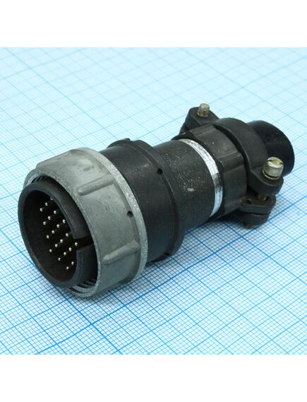 2РМ27КПН24Ш1В1, соединитель цилиндрический низкочастотный негерметичный
