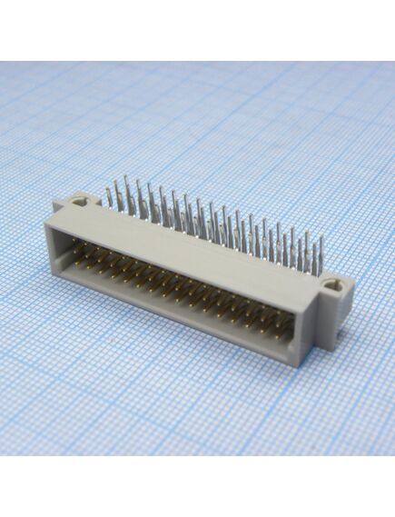 DS1120-48M0R13, разъем (вилка) din 41612 тип r 48pin (3х16), шаг 2.54мм трехрядный угловой (ряд аbc)