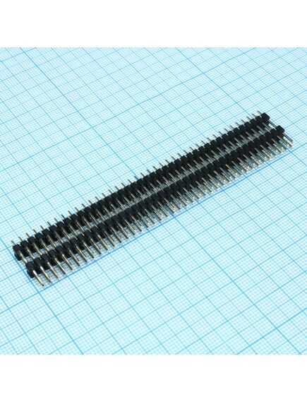 DS1029-04-2X40P8BVA10-B, штыревой соединитель, 2х40 шаг 2,54мм.,двухрядный (a=6.00мм, h=10.40мм, b=3.00мм)