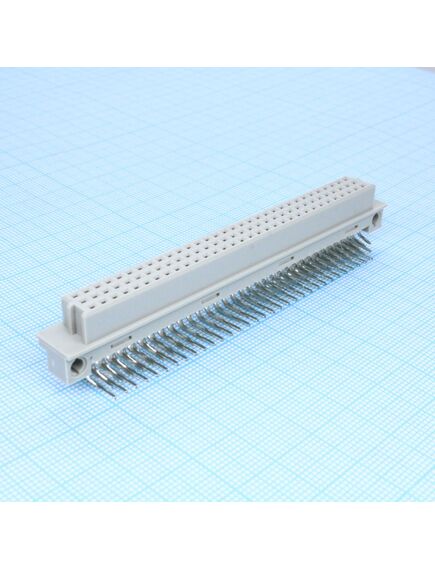 DS1119-96F0R13, разъем (розетка) din 41612 тип c 96pin (3х32), шаг 2.54мм трехрядный угловой (ряд аbс)
