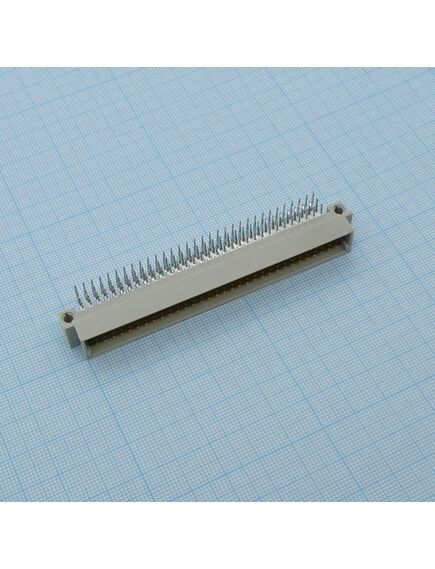DS1120-96M0R13, разъем (вилка) din 41612 тип r 96pin (3х32), шаг 2.54мм трехрядный угловой (ряд аbc)