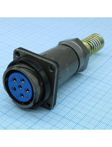 FQ24-6PIN ZPK-12, блочная розетка, 6 контактов