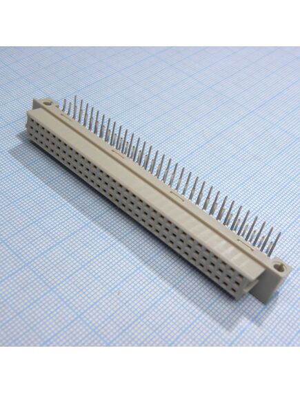 DS1119-96F0R23, разъем (розетка) din 41612 тип c 96pin (3х32), шаг 2.54мм трехрядный угловой (ряд ас)