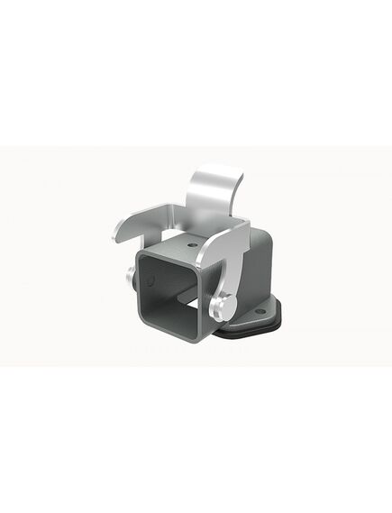 D3A-BK-SE-1L, основание разъема, size d3a, открытое, с защелкой, угол 90 град., металл