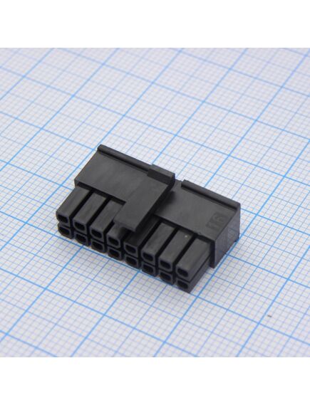 430251600, корпус разъема, двухрядный, серия micro-fit 3.0, гнездо, 16 вывод(-ов), 3 мм