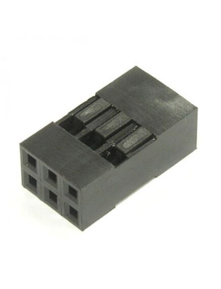 BLD 2X03 (BLD-6), гнездо для плат 2.54 мм bld 2x03 (bld-6), 6 контактов