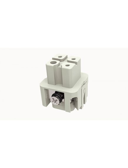DA-003-F, розеточная контактная вставка, винтовая фиксация, 3 полюса + ре, 230 v, 10 а, сечение обслуживаемых проводников 0.75-1.5 мм. кв., тип покрытия контактов: серебро, серия da