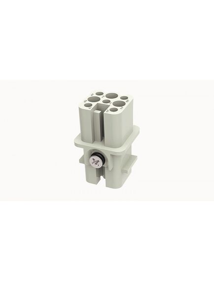 DD-008-FC, розеточная контактная вставка, обжимная фиксация, 8 полюсов, 120v/ 50v, 10 а, сечение обслуживаемых проводников 0.14-2.5 мм. кв., серия dd