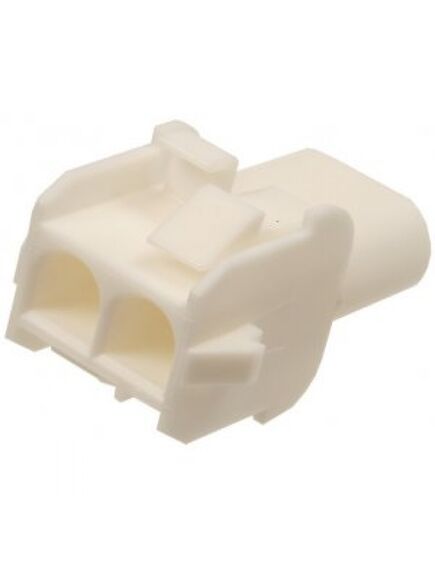 350778-1, корпус разъема universal mate-n-lok, розетка 2pin, in-line (nylon, ul 94v-0) без контактов, шаг 6.35 мм