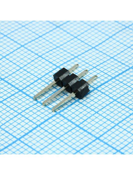 DS1021-1X3SF11-B, соединитель штыревой, вилка на плату однорядная прямая 3pin(1x3), шаг 2.54мм