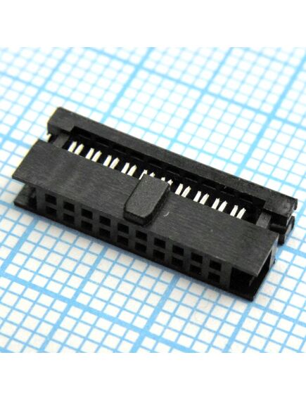 KLS1-204C-20-B, гнездо на шлейф 1,27x1.27мм