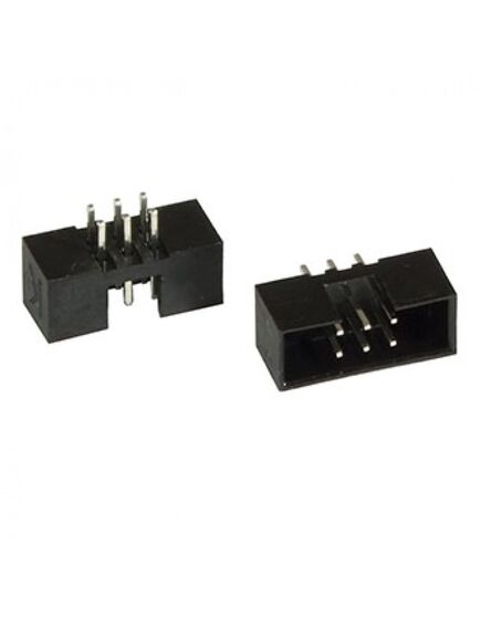 BH2-06(IDC2-06MS)PITCH 2.00 MM, idc2 разъем, вилка на плату прямая двухрядная 6pin(2x3)., шаг 2.00мм