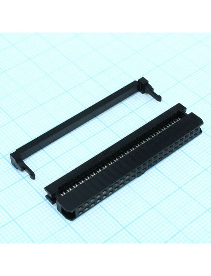 DS1017-44MA2B, idc разъем, розетка на плоский шлейф 44pin(2x22), шаг 2.00мм