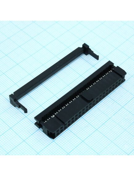 DS1016-40MA2BB, idc разъем, розетка на плоский шлейф 40pin(2x20), шаг 2.54мм