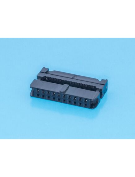 IDC2-20, idc разъем, розетка на плоский шлейф 20pin(2x10), шаг 2.00мм