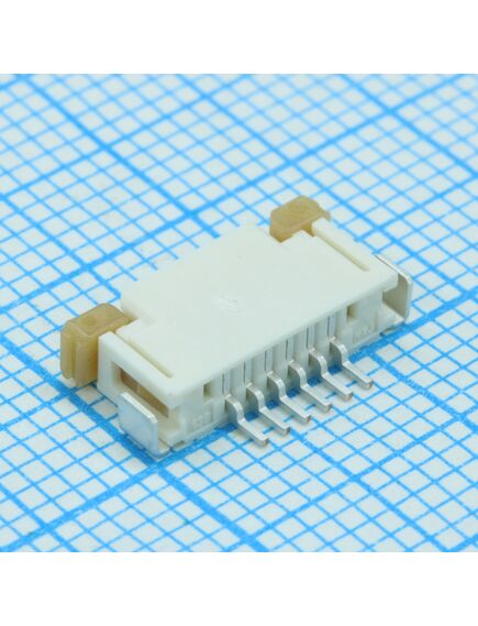 522070660, соединитель fpc 6 контактов шаг 1мм угловой smd серия easy-on лента на катушке