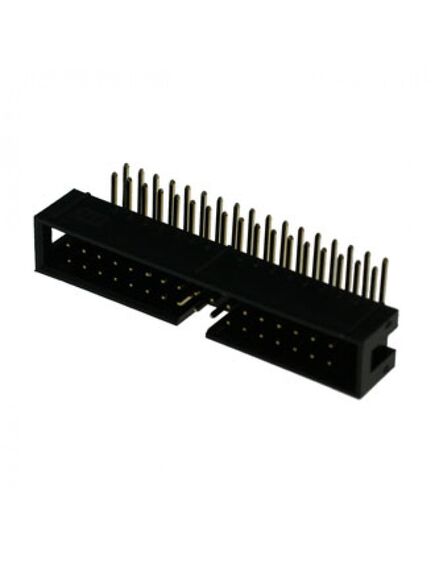 BH-26R (IDC-26MR), idc разъем, вилка на плату угловая двухрядная 26pin(2x13)., шаг 2.54мм