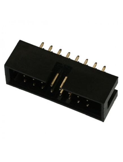 BH-16 (IDC-16MS), idc разъем, вилка на плату прямая двухрядная 16pin(2x8)., шаг 2.54мм