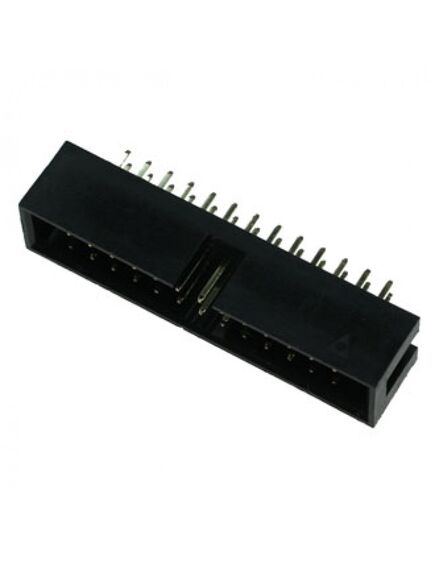 BH-26 (IDC-26MS), idc разъем, вилка на плату прямая двухрядная 26pin(2x13)., шаг 2.54мм