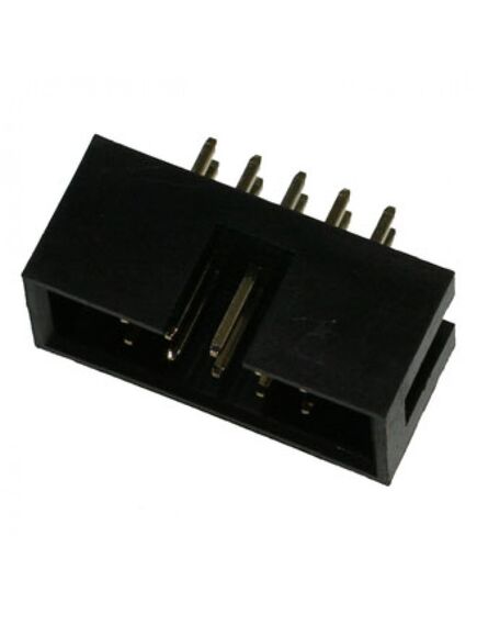BH-10 (IDC-10MS), idc разъем, вилка на плату прямая двухрядная 10pin(2x5)., шаг 2.54мм