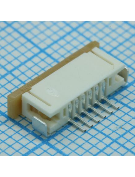 522710679, соединитель ffc/fpc 6 контактов шаг 1мм угловой smd серия easy-on™ лента на катушке