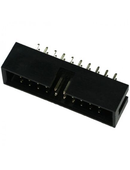 BH-20 (IDC-20MS), idc разъем, вилка на плату прямая двухрядная 20pin(2x10)., шаг 2.54мм