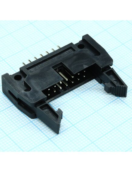 DS1011-14SBSiB7-B, вилка на плату, вертикальный монтаж 14pin(2х7), шаг 2.54мм