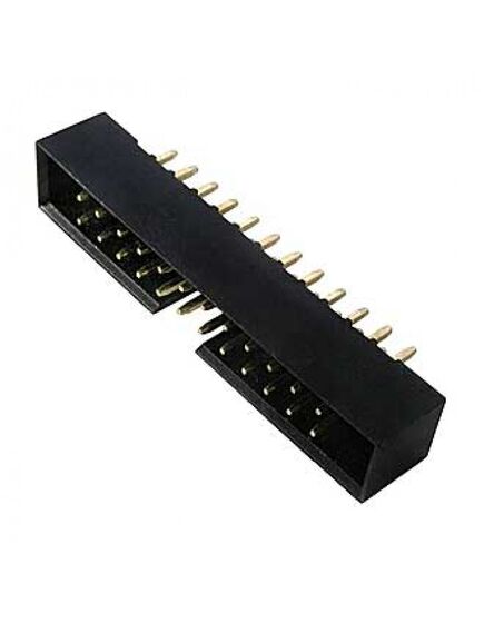 BH-24 (IDC-24MS), idc разъем, вилка на плату прямая двухрядная 24pin(2x12)., шаг 2.54мм